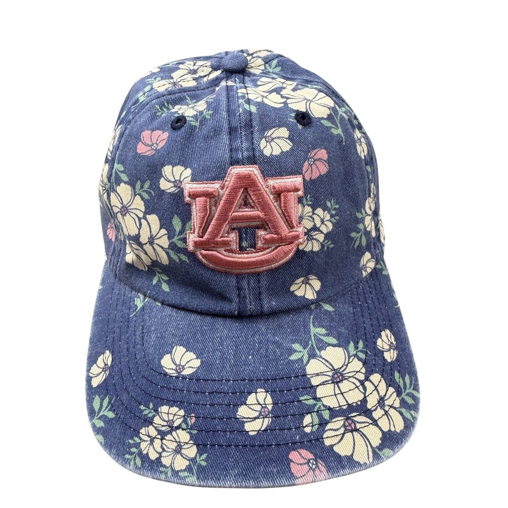 47 Brand Auburn Tigers Womens Primrose Clean Up Floral Hat Blue Pink
